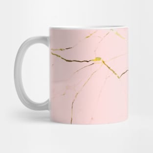 Pink and gold marble background Mug